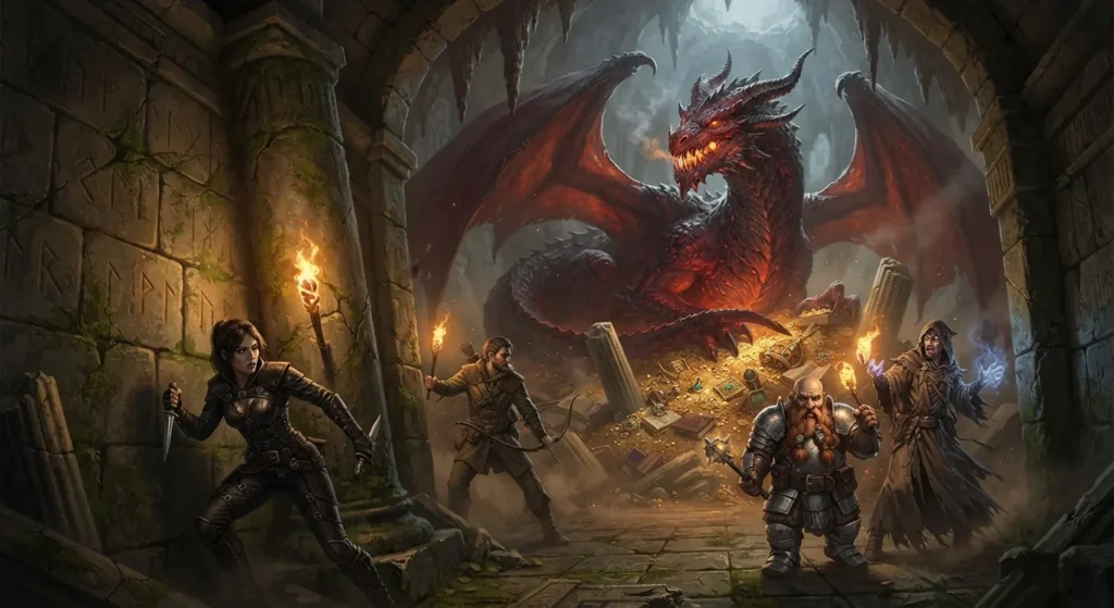 Red Dragon from Delicious in Dungeon.