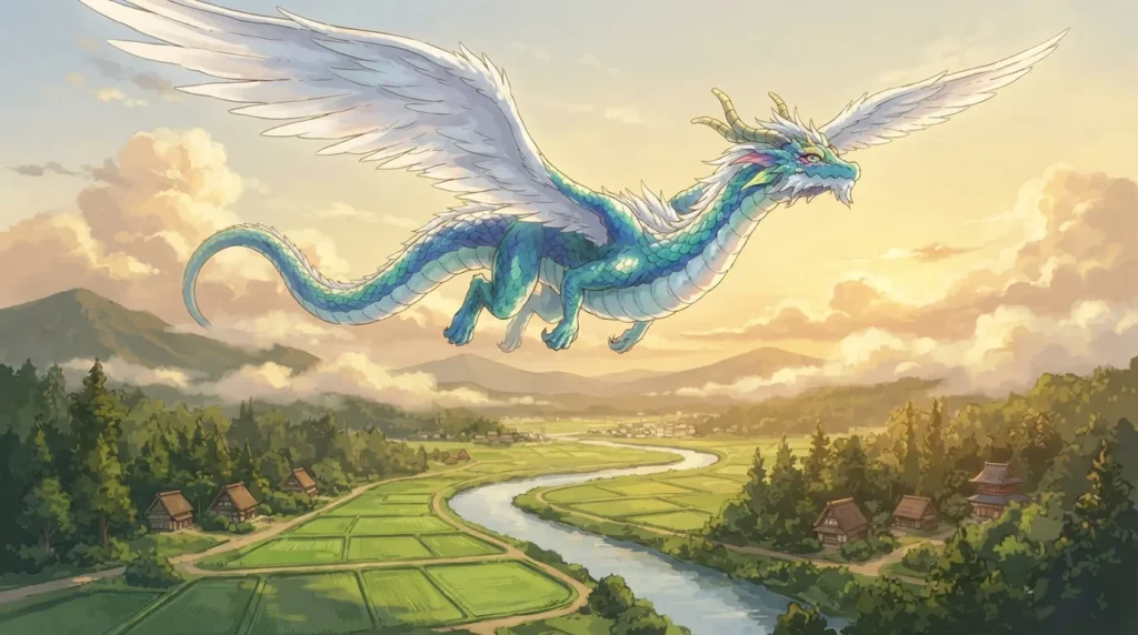 Lucoa in dragon form from Miss Kobayashi's Dragon Maid.
