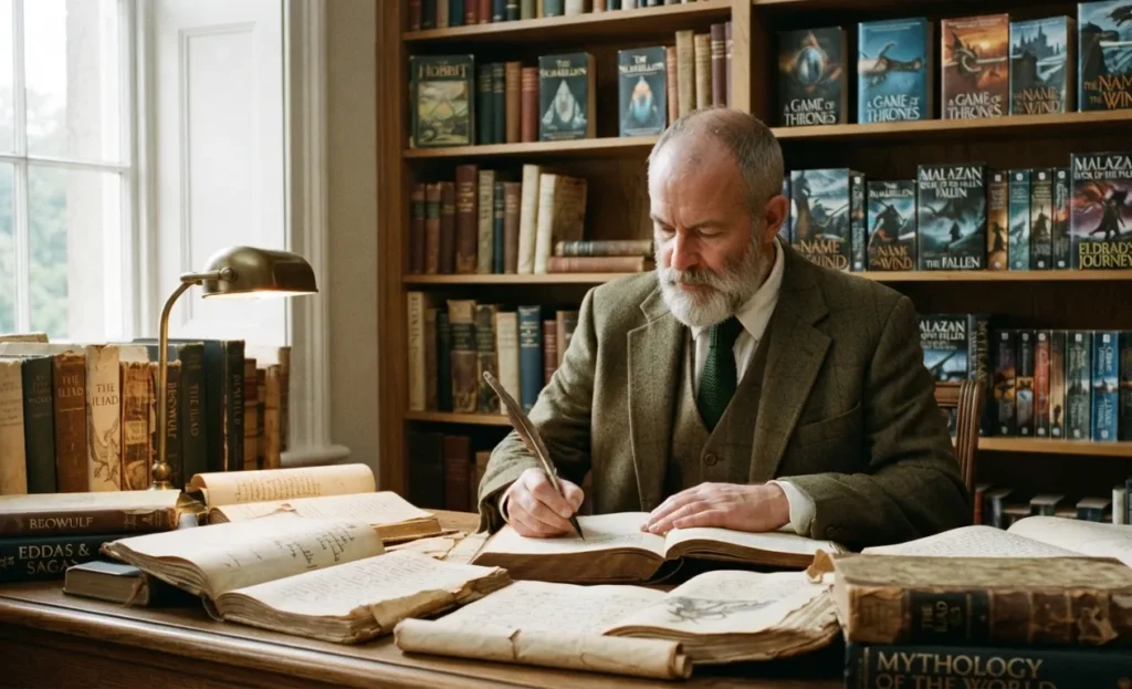 Tolkien responding to the absence of modern mythology.