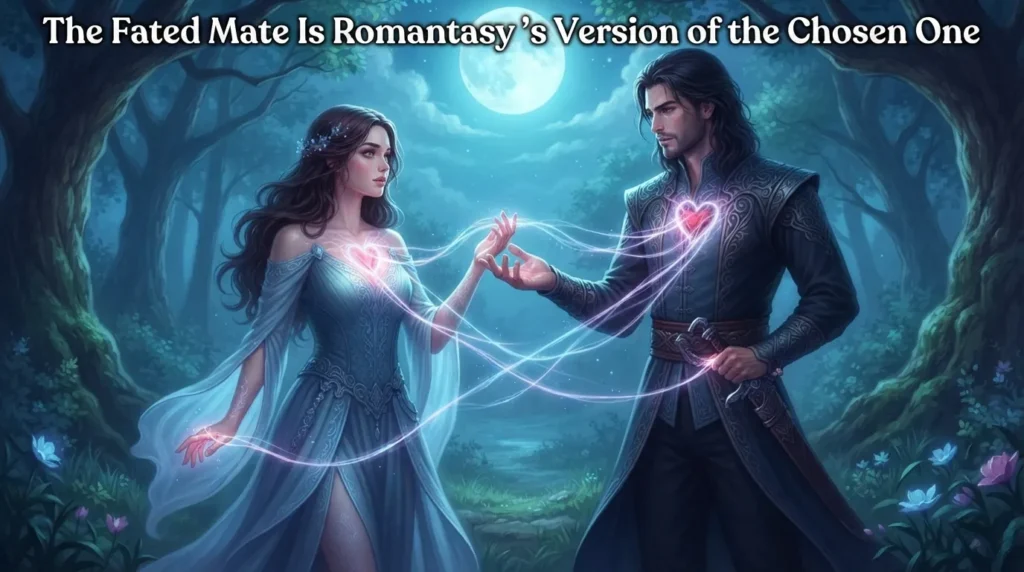 Fated-mate bond in romantasy.