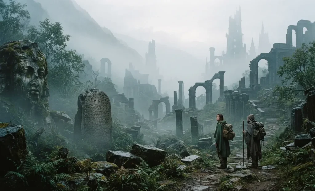 Mysterious ruins hinting at an unexplained ancient history.