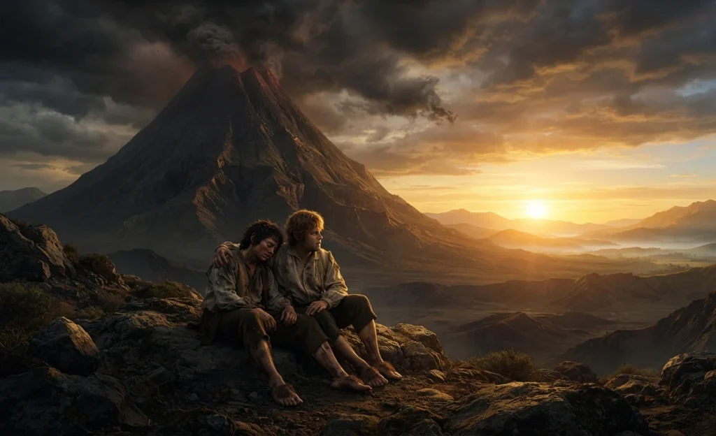 Hope emerging from apparent defeat in Middle-earth.