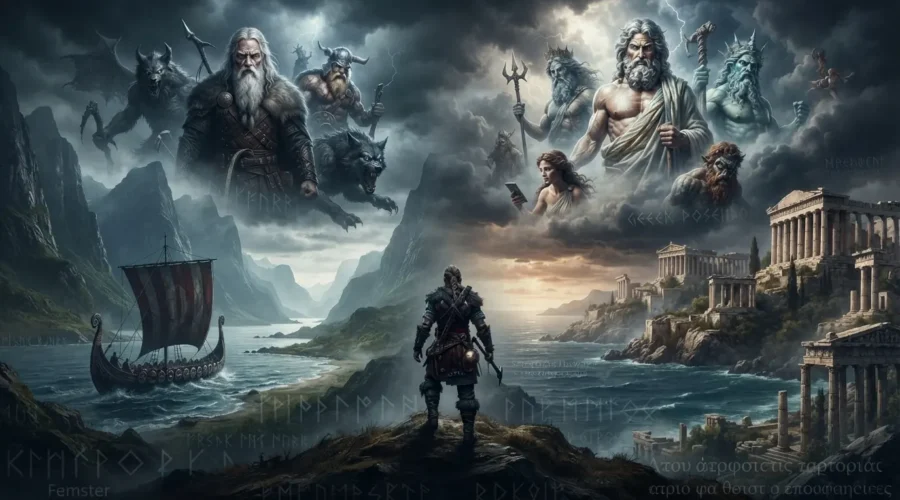 Norse & Greek mythology influencing dark fantasy.