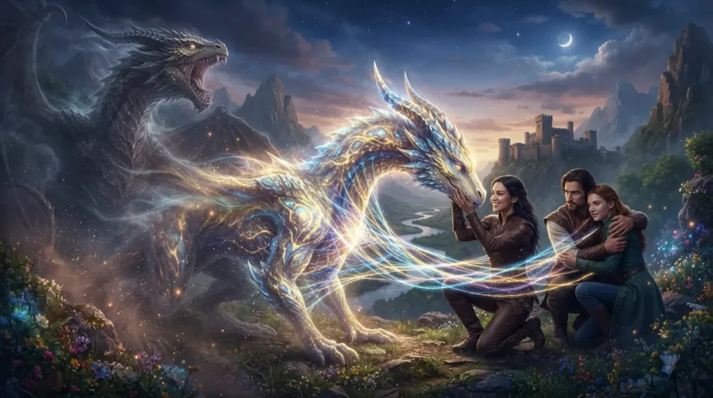 Evolution of the dragon's role in fantasy romance.