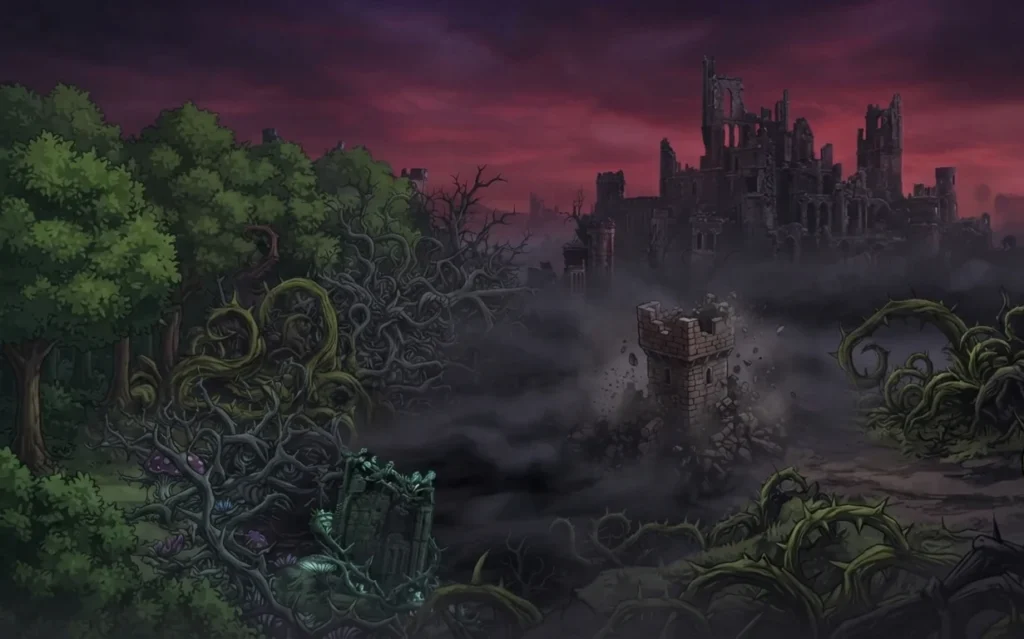 Supernatural curse spreading across a kingdom.