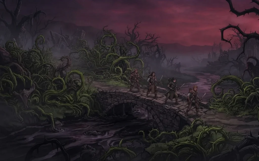 Heroes navigating a kingdom where the environment is the antagonist.