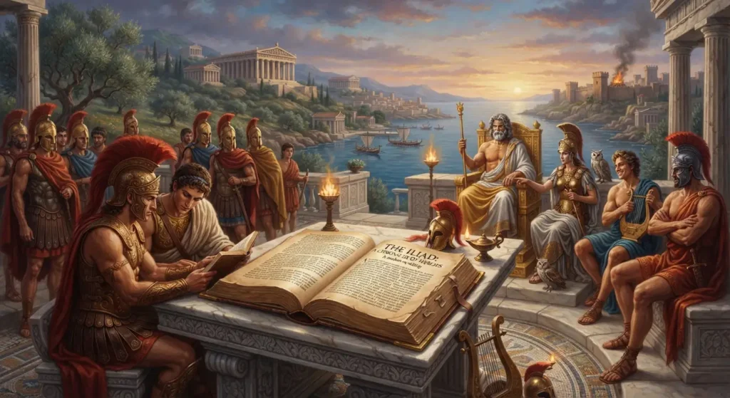 Modern literary fantasy directly reimagining Greek myth.