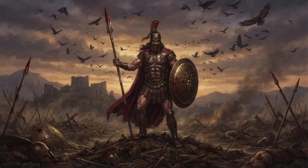 Ares, Greek god of war.