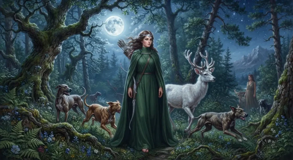 Artemis, goddess of the hunt.
