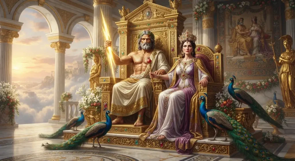 Hera, queen of the Olympian gods.