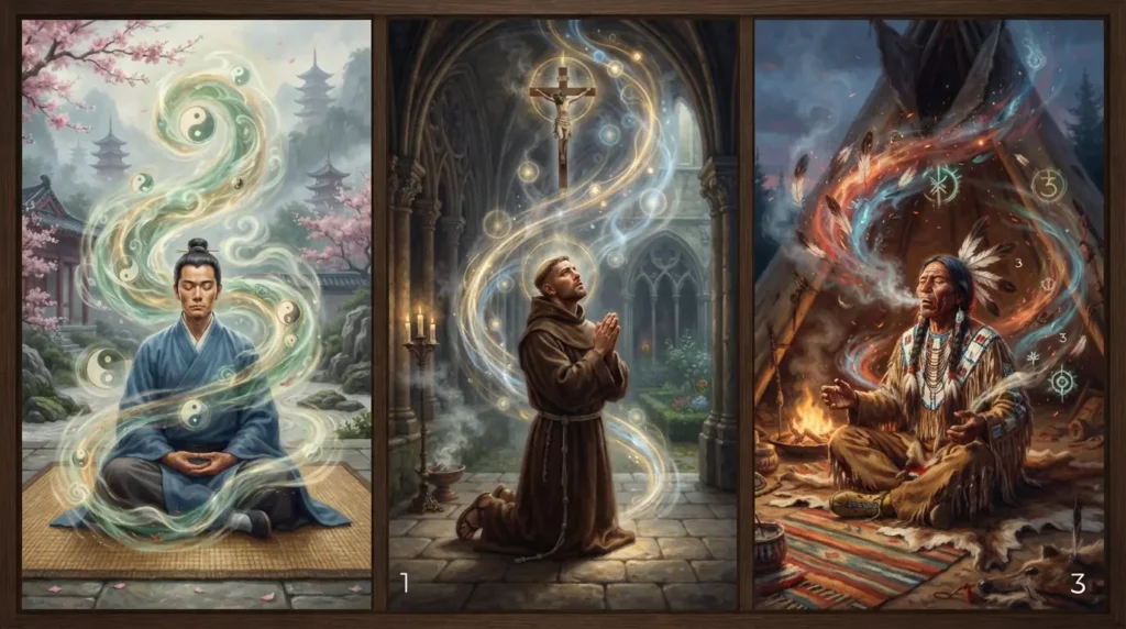 Breath and vital-force traditions across cultures.