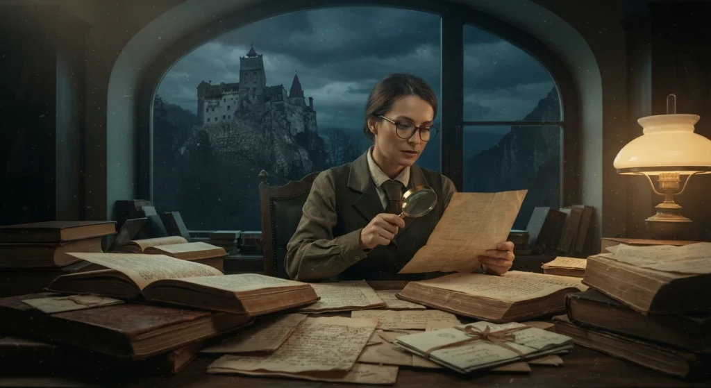 Historian investigating a supernatural mystery involving Dracula.