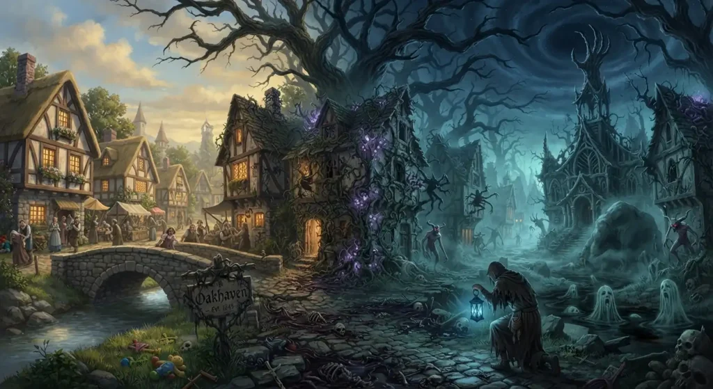 Difference between scary creatures and dark fantasy creatures.