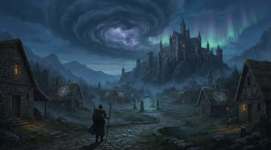 Dark fantasy creates dread without becoming pure horror.