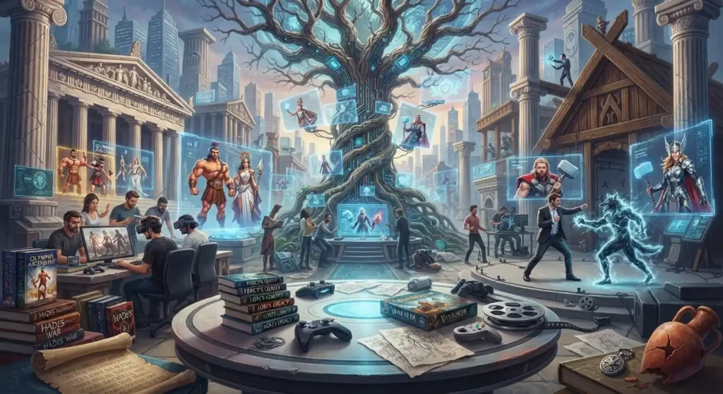Ancient mythology transformed by modern fantasy.