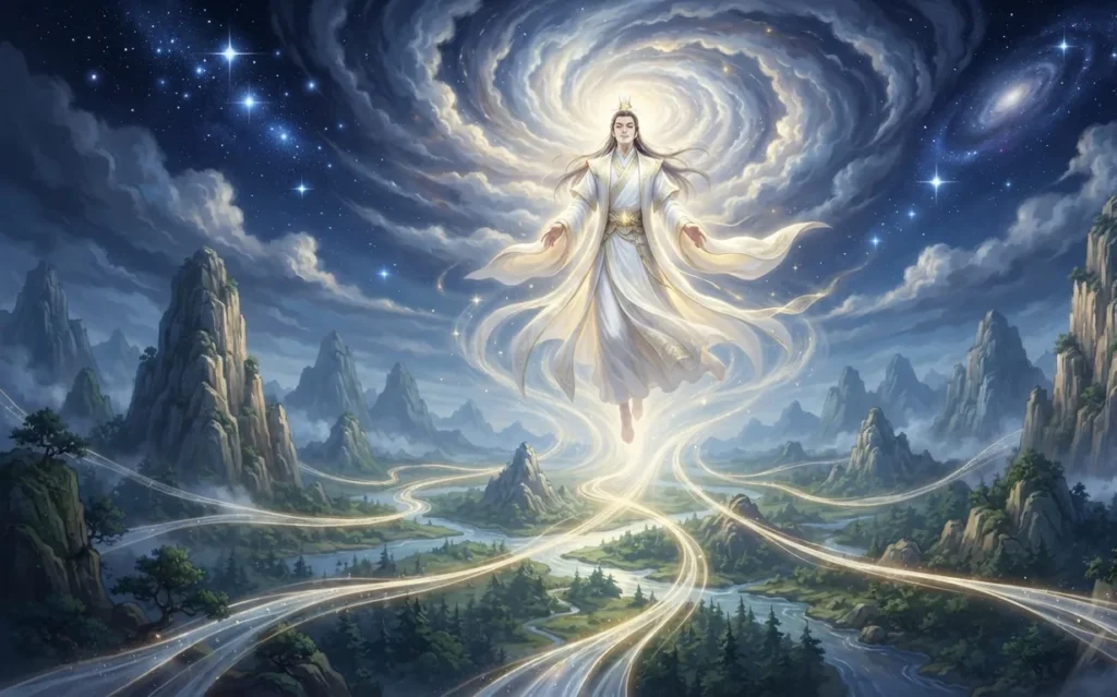 Cultivator reaching the peak of the immortal path.
