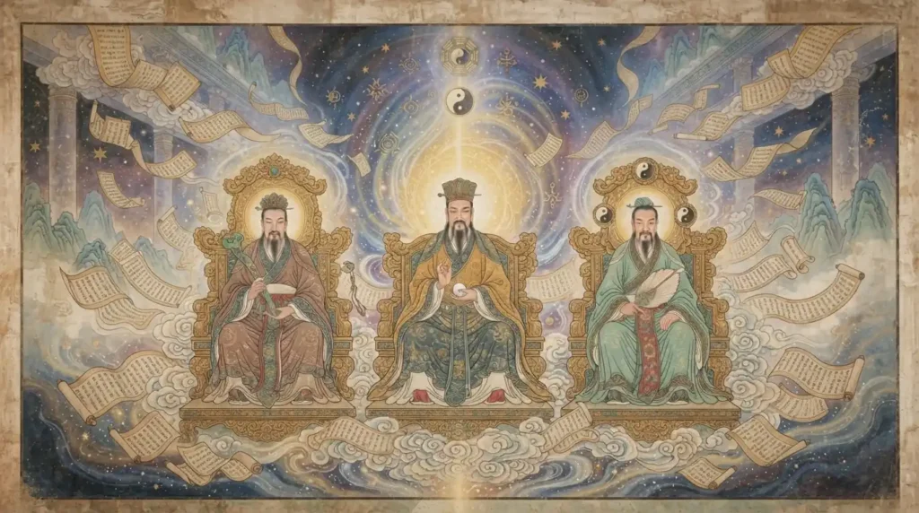 The Three Pure Ones of Daoism.
