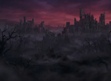Cursed fantasy kingdom consumed by supernatural darkness.