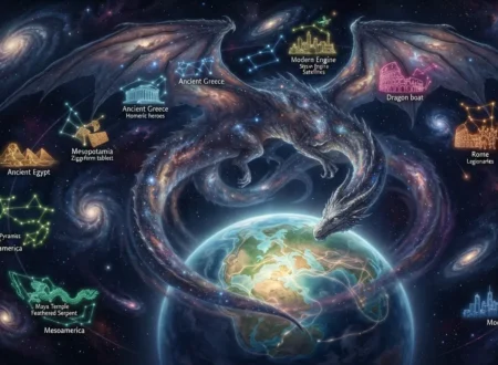 Almost Perfect Monster Dragon symbolizing humanity's shared imagination.