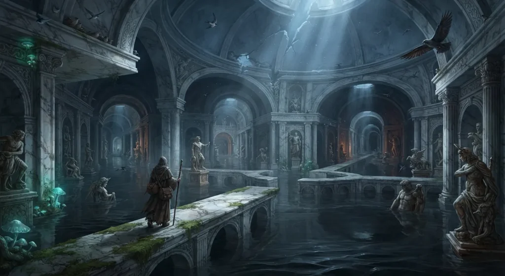 Piranesi exploring the mysterious House.