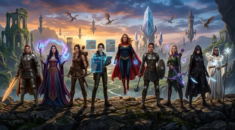 Nine female protagonists from best progression fantasy books with female mc