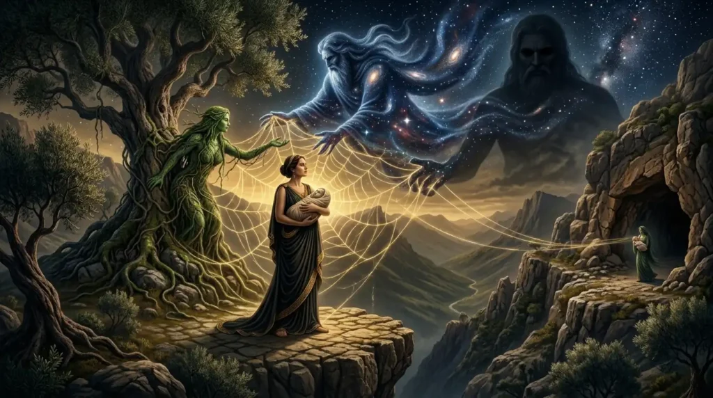 Rhea stands between Gaia's plan and Zeus's escape