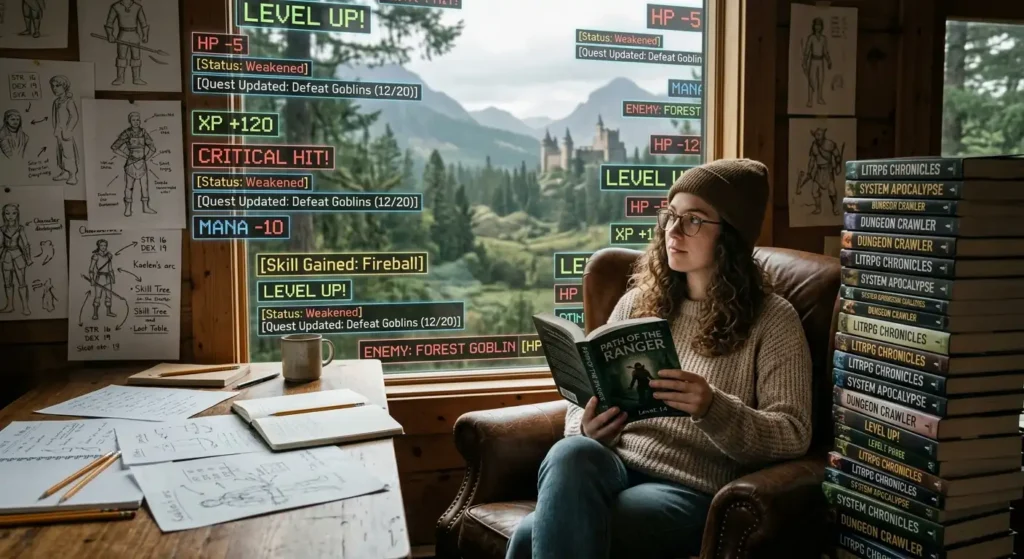 Reader questioning whether excessive game mechanics improve a fantasy story