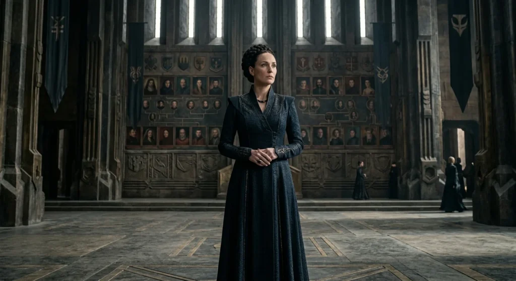 Bene Gesserit figure representing generations of selective breeding and training