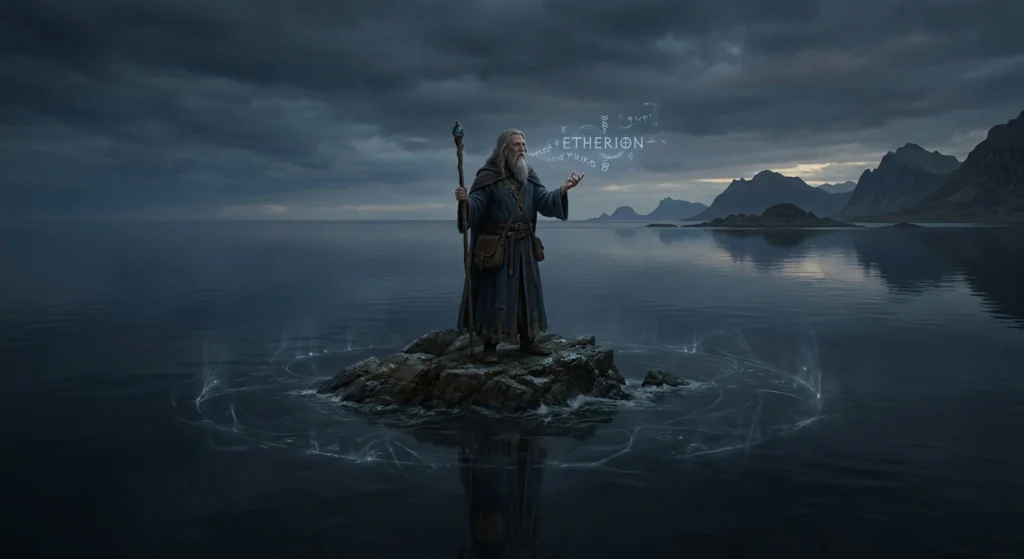 Wizard using true-name magic while controlling its power