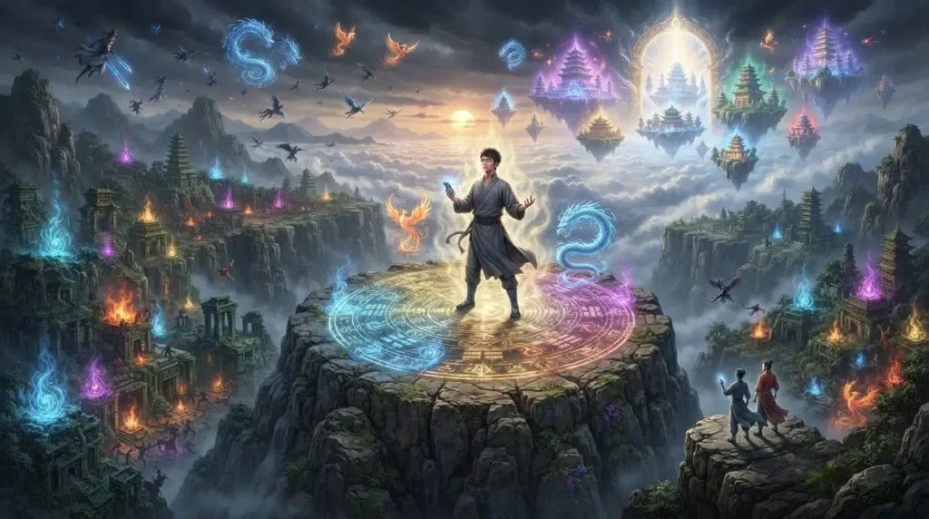 Cultivator progressing toward higher realms.
