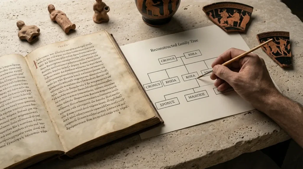 Scholar correcting common misconceptions about Cronus and his children