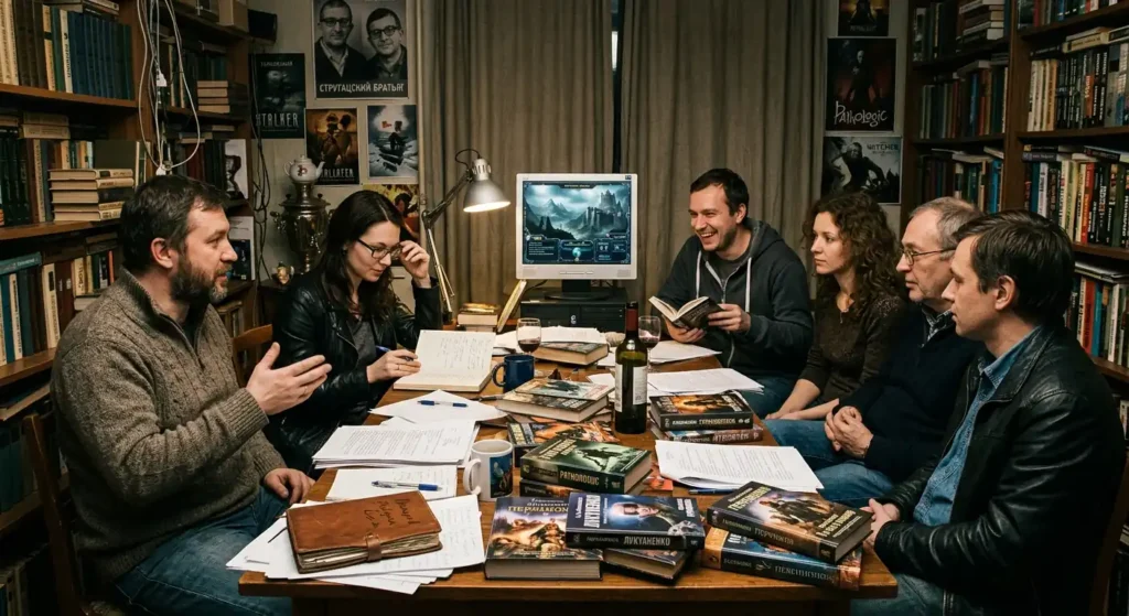 Russian writers developing stories influenced by role-playing games