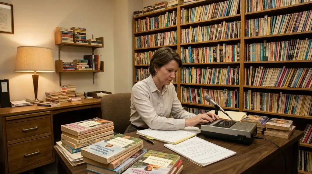 1980s researcher studying women's romance reading habits