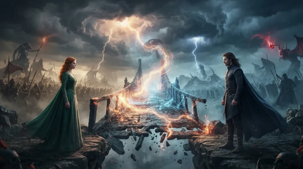 Fantasy rivals facing an uncertain romantic future