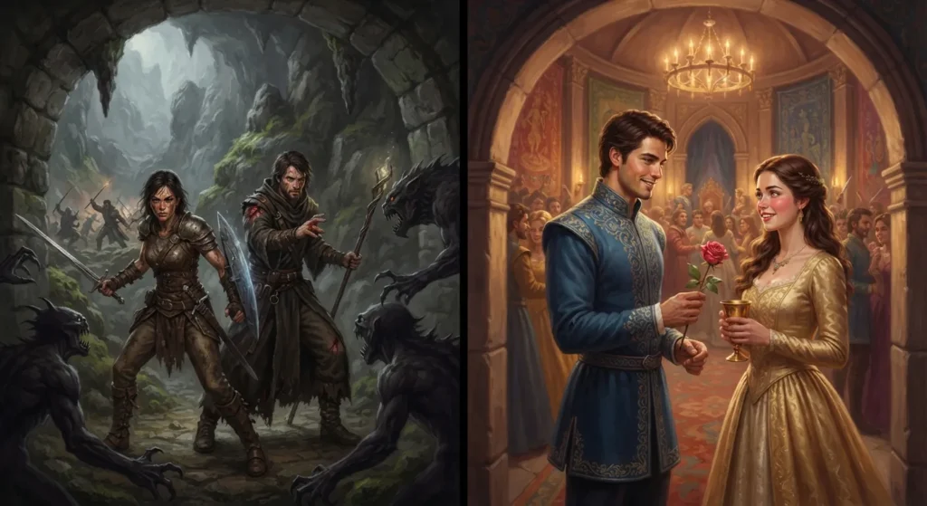 Comparison of strong and weak enemies-to-lovers storytelling