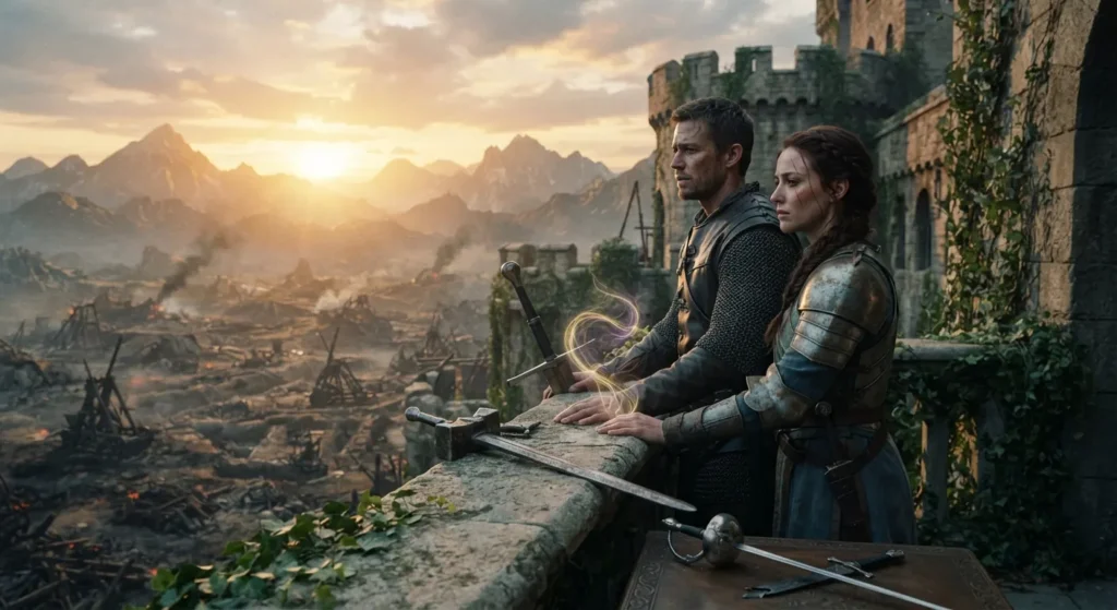 Former fantasy enemies choosing to stand together