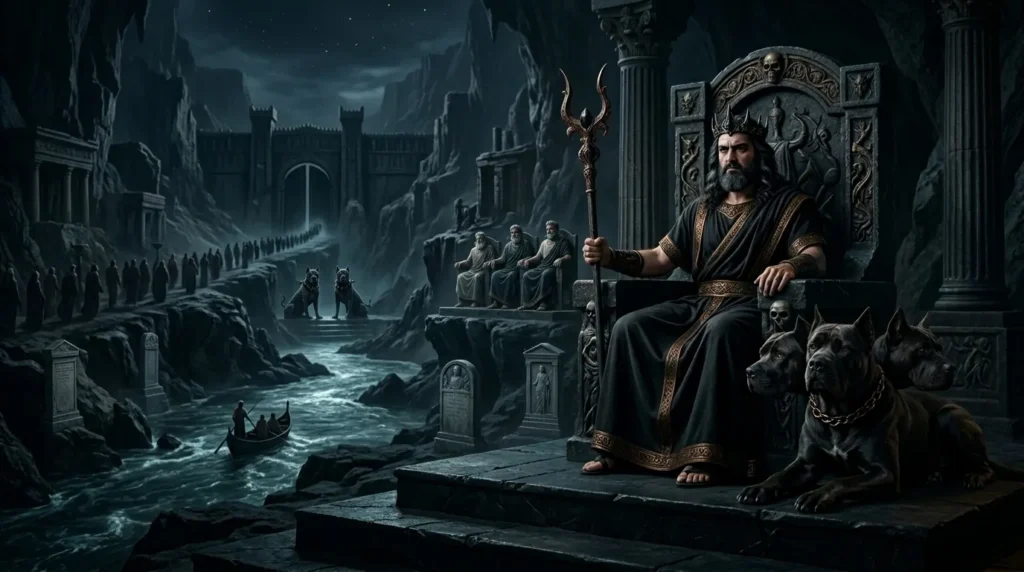 Hades oversees the orderly passage of souls into the underworld